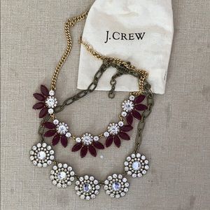 Two J.Crew statement necklaces